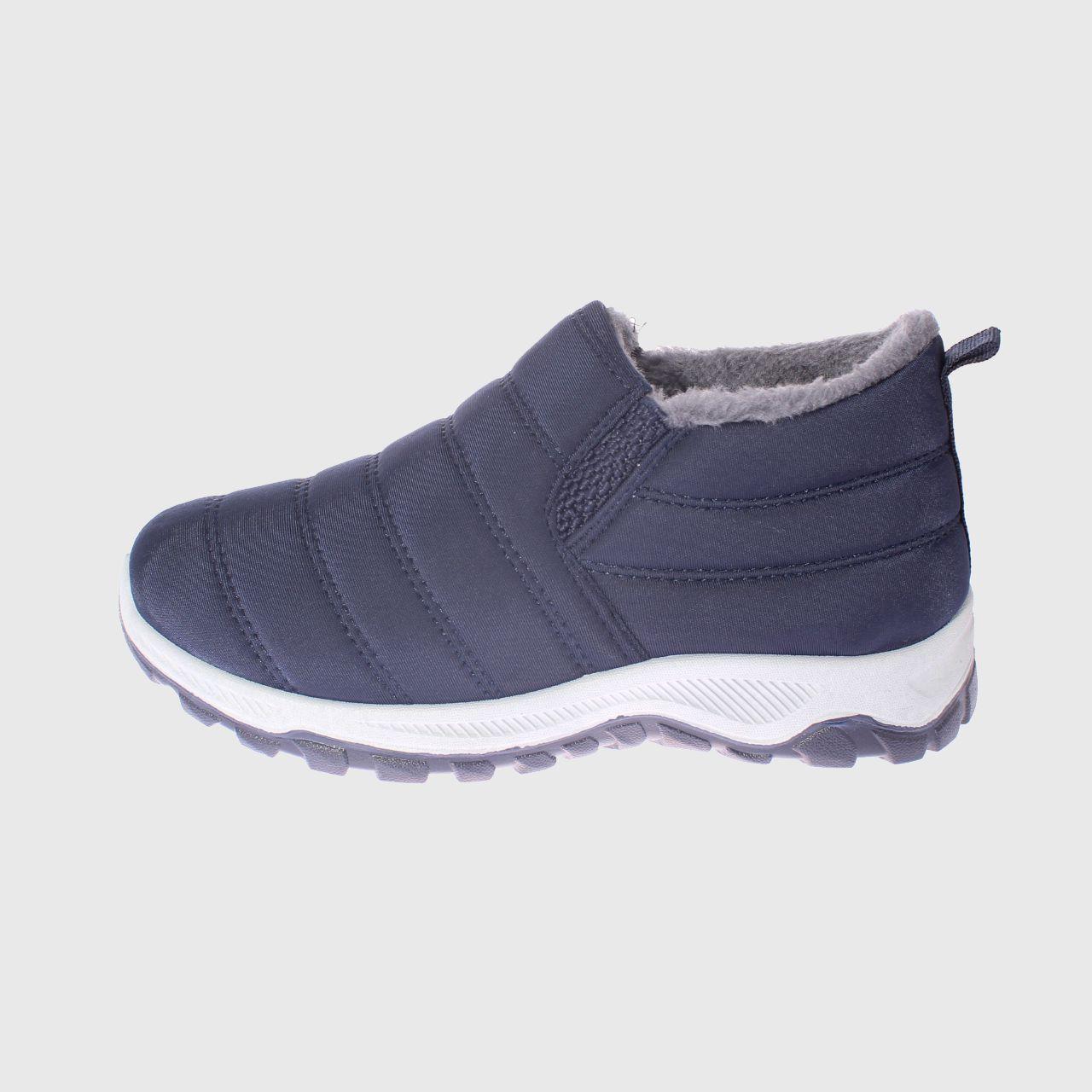 Zapatilla Piel Navy Vía Franca Mujer-1