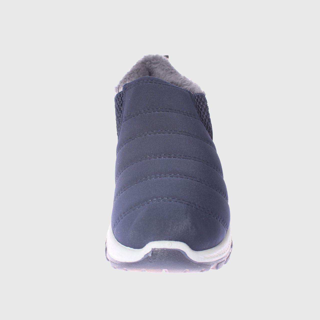 Zapatilla Piel Navy Vía Franca Mujer-2