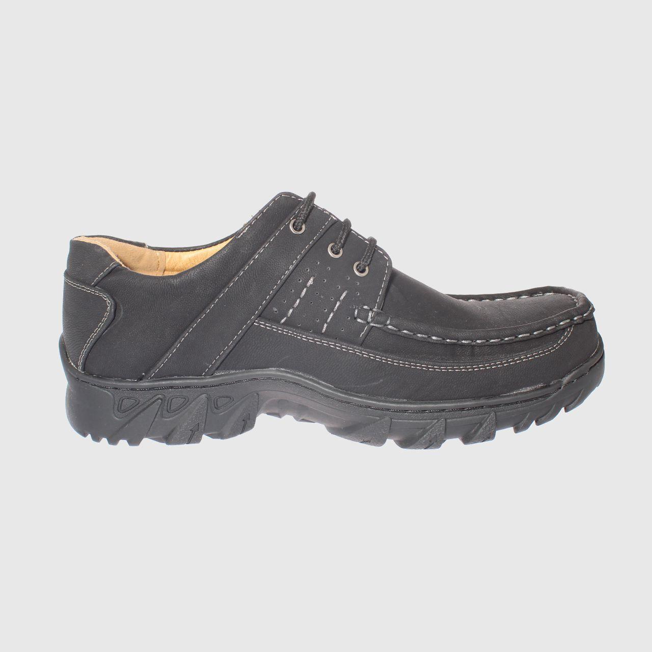 Zapato Negro Vía Franca Hombre-3