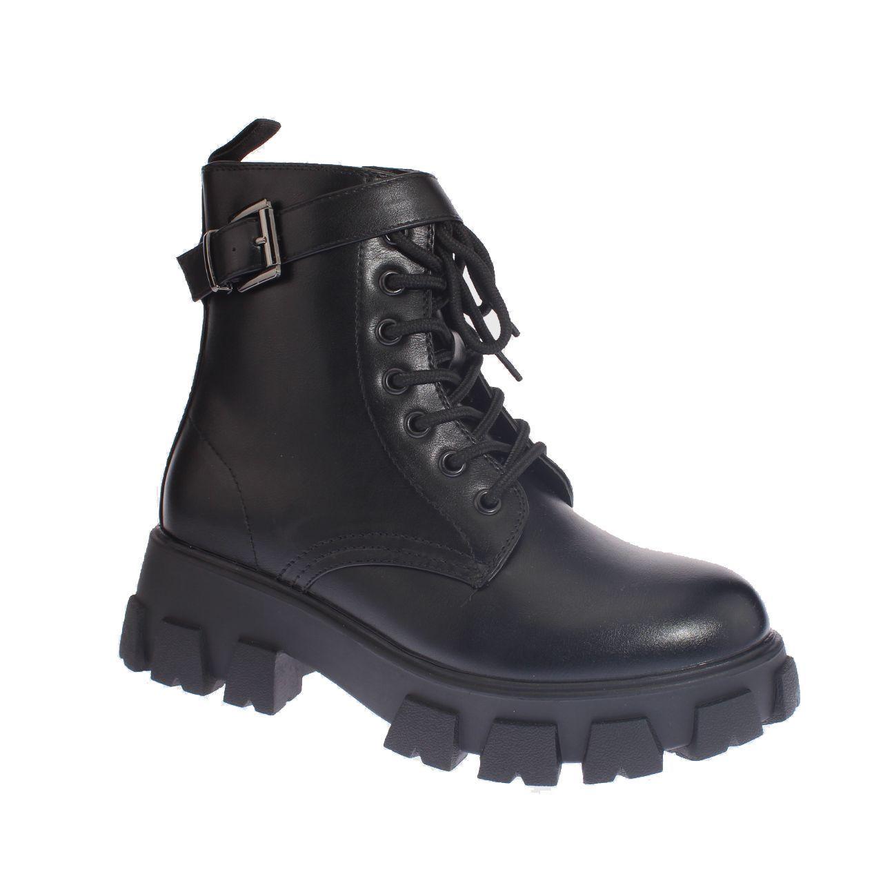 Botin Army Negro Vía Franca Mujer-0
