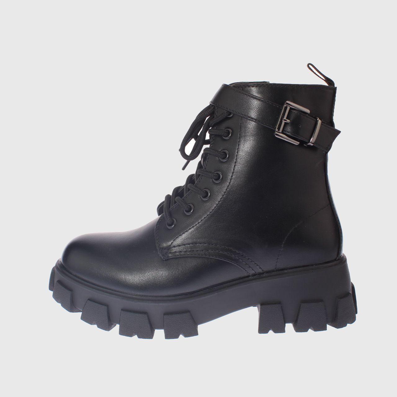 Botin Army Negro Vía Franca Mujer-1