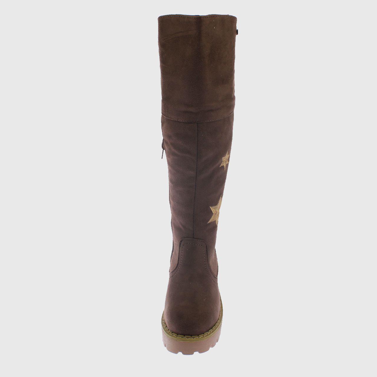 Bota bordada Taupe Vía franca Niña-1