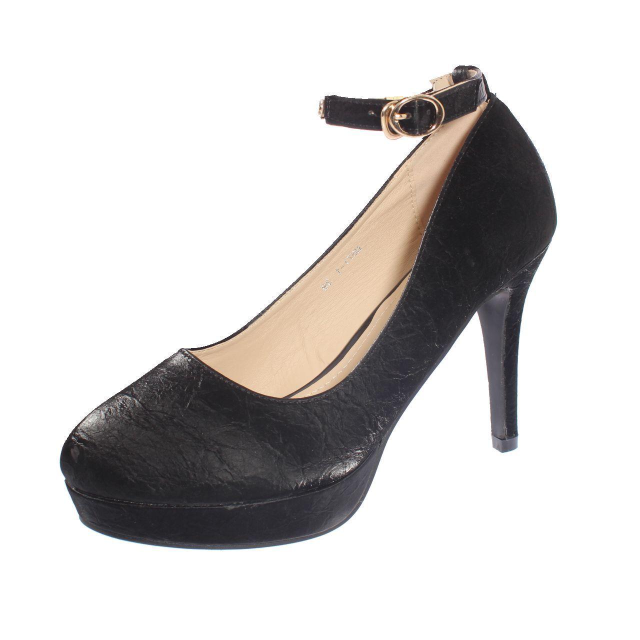 Zapato taco Negro Vía Franca Mujer-0