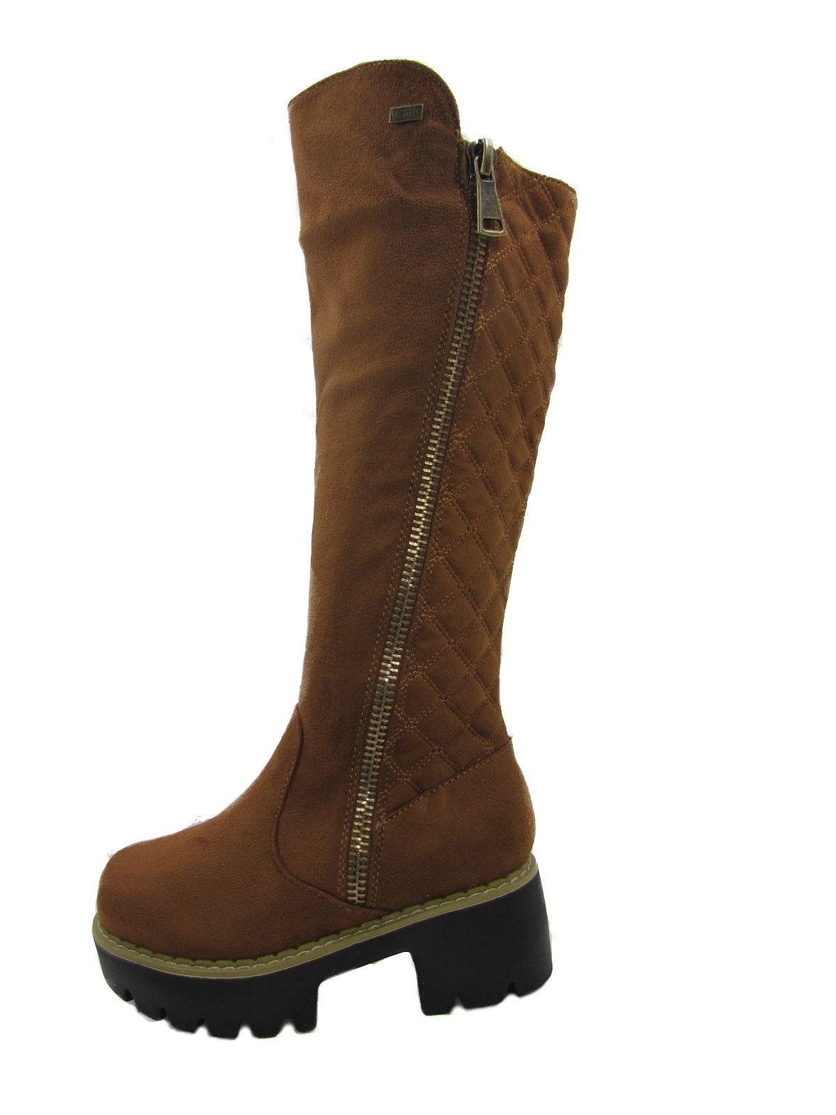 Bota Casual Para Niña Color Marrón claro-0