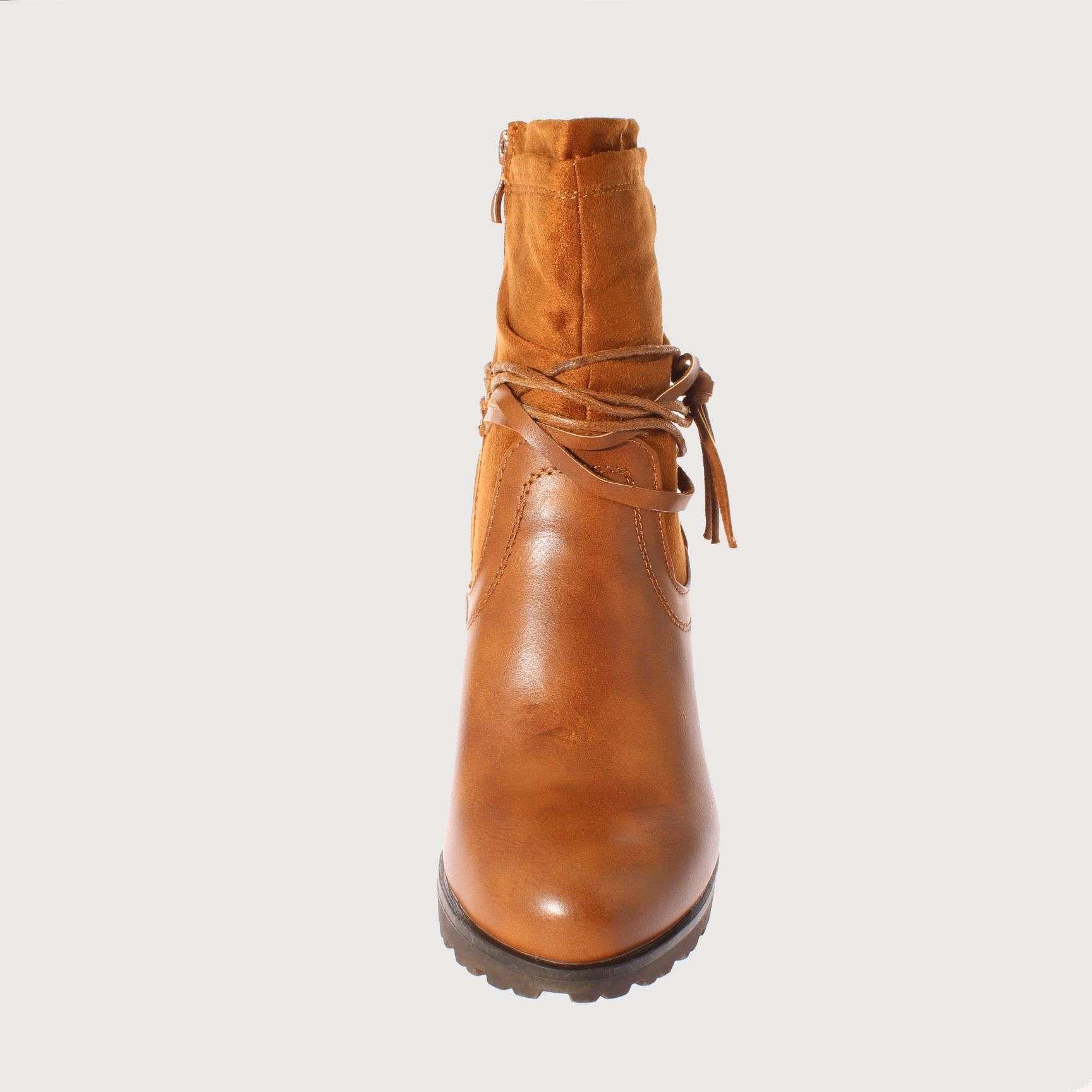 Bota Café Claro Vía Franca Mujer Art: 512018407CAMEL-2