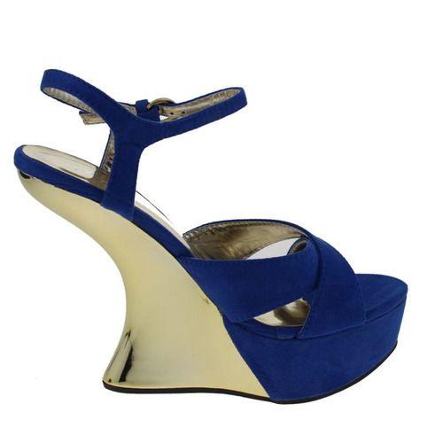 Zapato Casual Para Mujer Color Azul-3