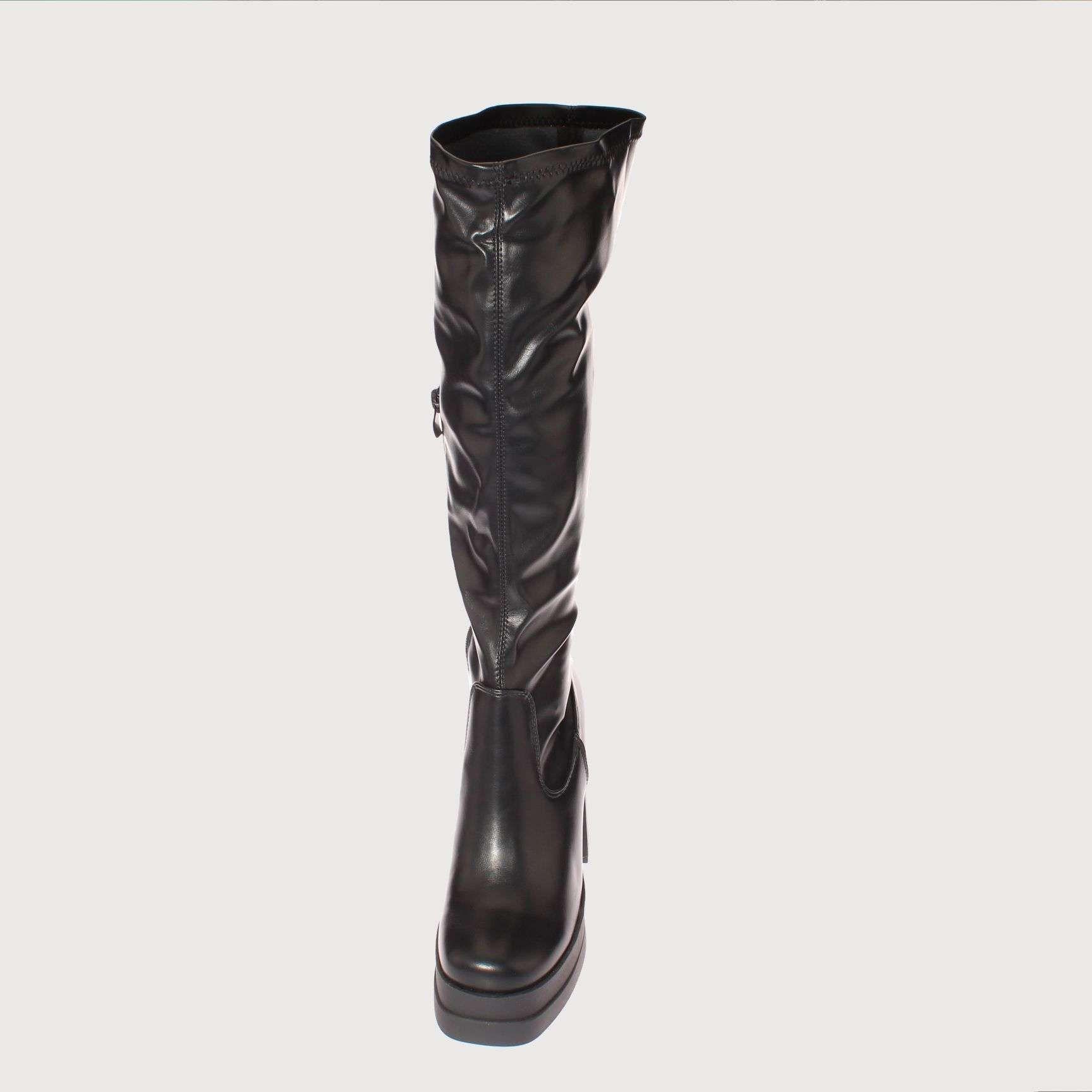 Bota Terraplen Negro Vía Franca Mujer Art: 5XZN610ABLACK-2