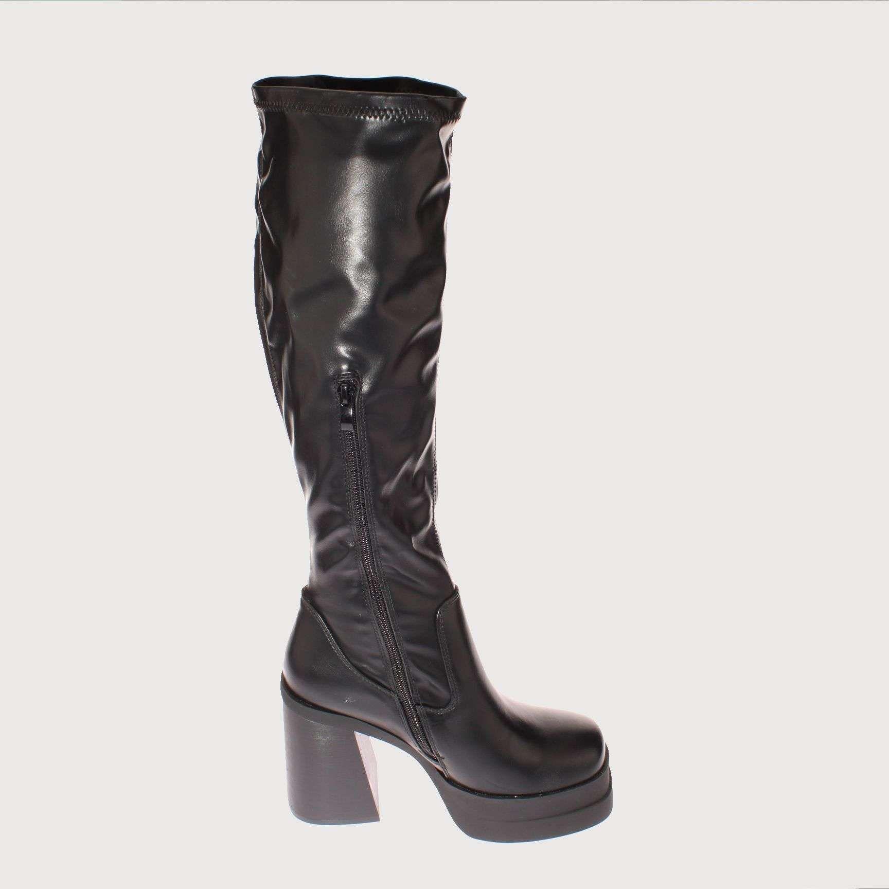 Bota Terraplen Negro Vía Franca Mujer Art: 5XZN610ABLACK-3