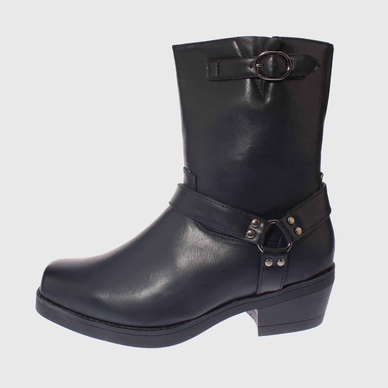 Bota Vaquera Negro Vía Franca Hombre-1