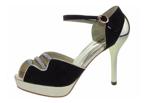 Sandalia Fiesta Para Mujer Color Negro-1