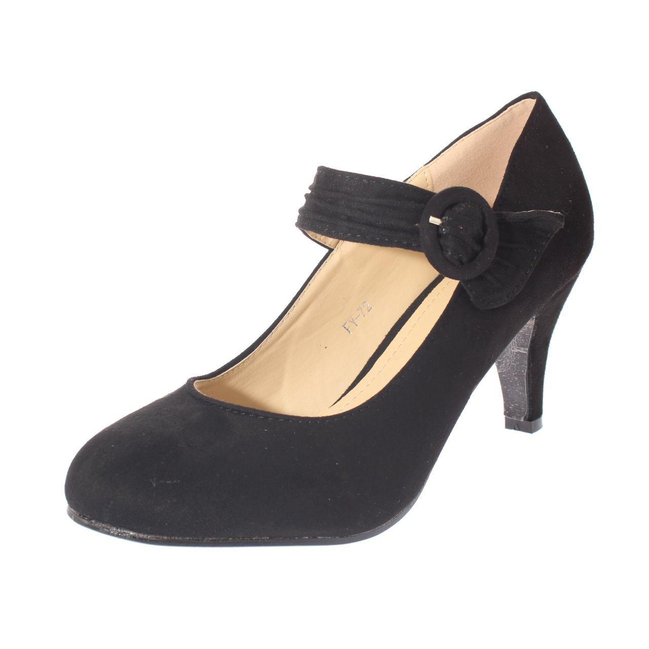 Zapato taco Negro Vía Franca Mujer-0