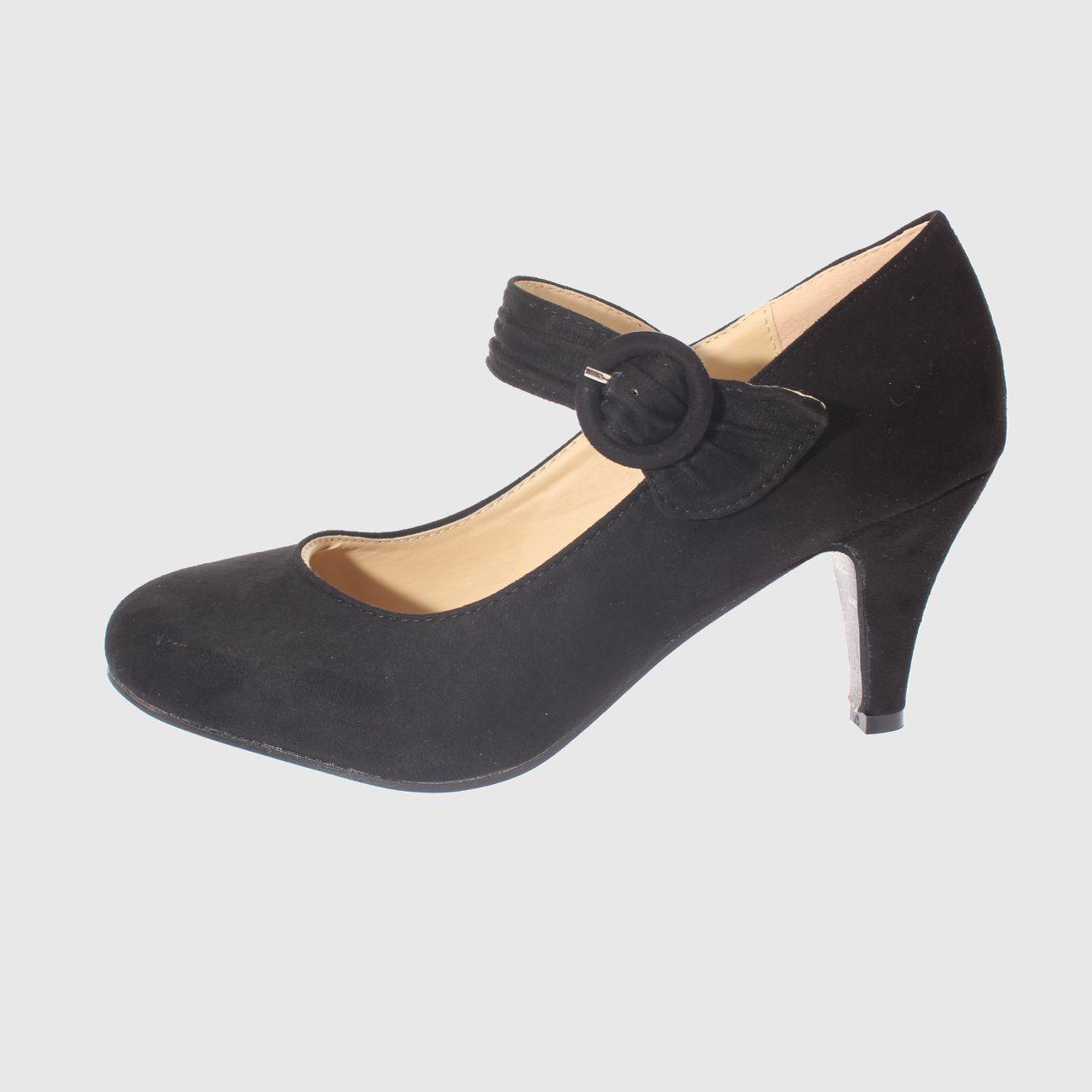 Zapato taco Negro Vía Franca Mujer-1