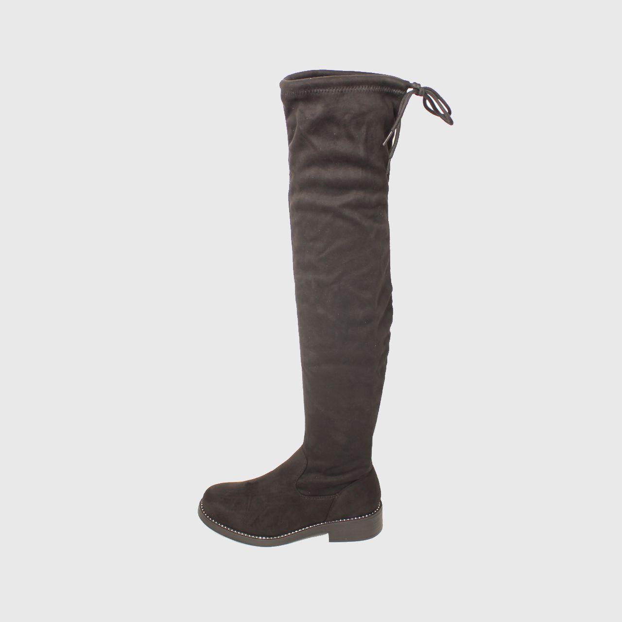 Bota Diamon Negro Vía Franca Mujer-1