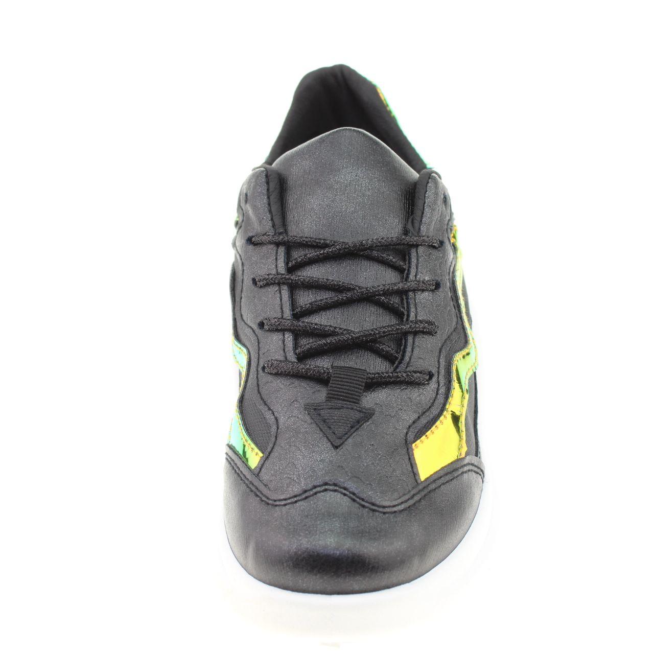 Zapatilla  Negro Vía Franca Mujer-1