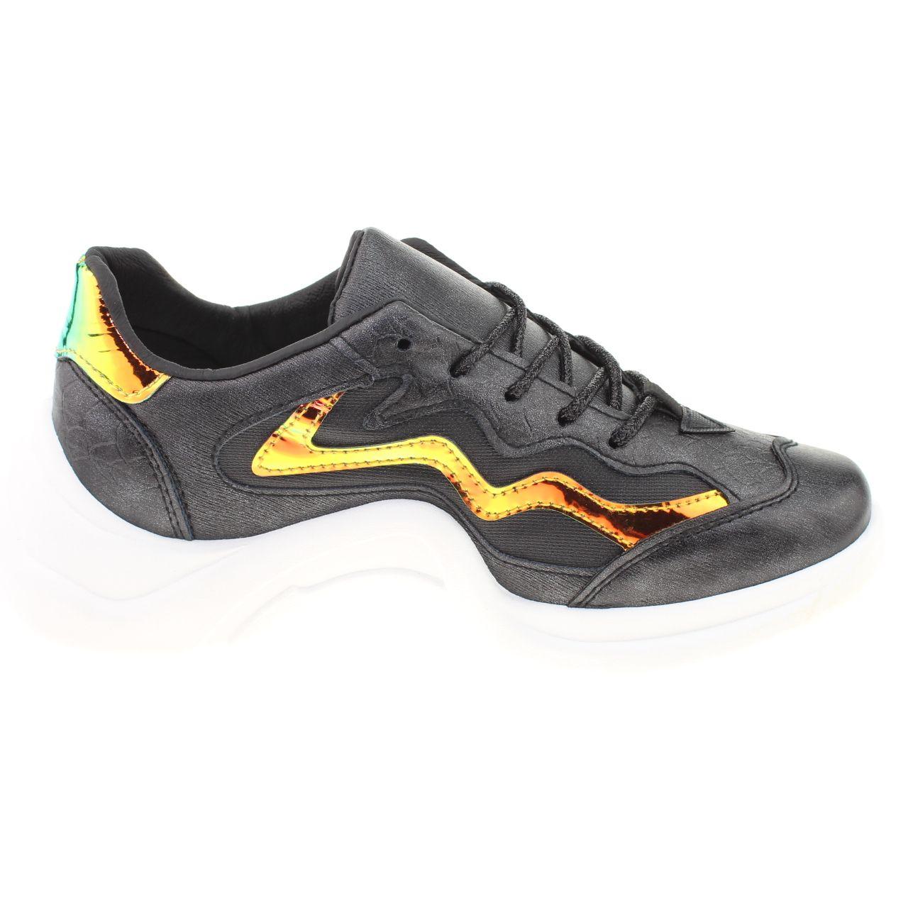 Zapatilla  Negro Vía Franca Mujer-2