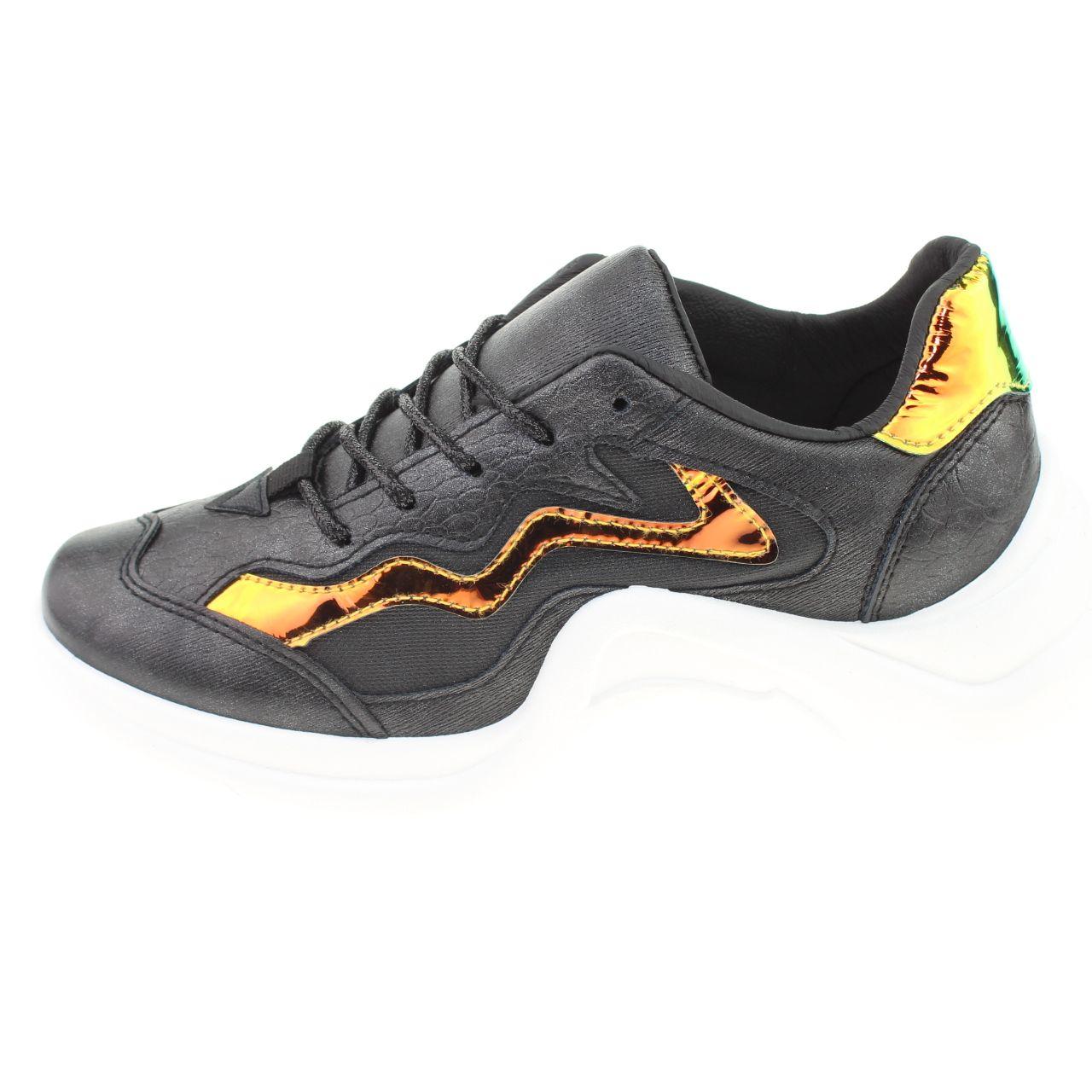 Zapatilla  Negro Vía Franca Mujer-3
