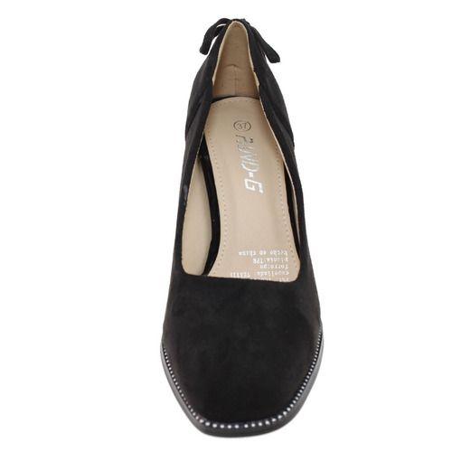 Zapato Taco Para Mujer Color Negro-2