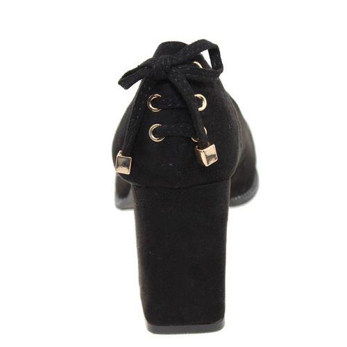 Zapato Taco Para Mujer Color Negro-4