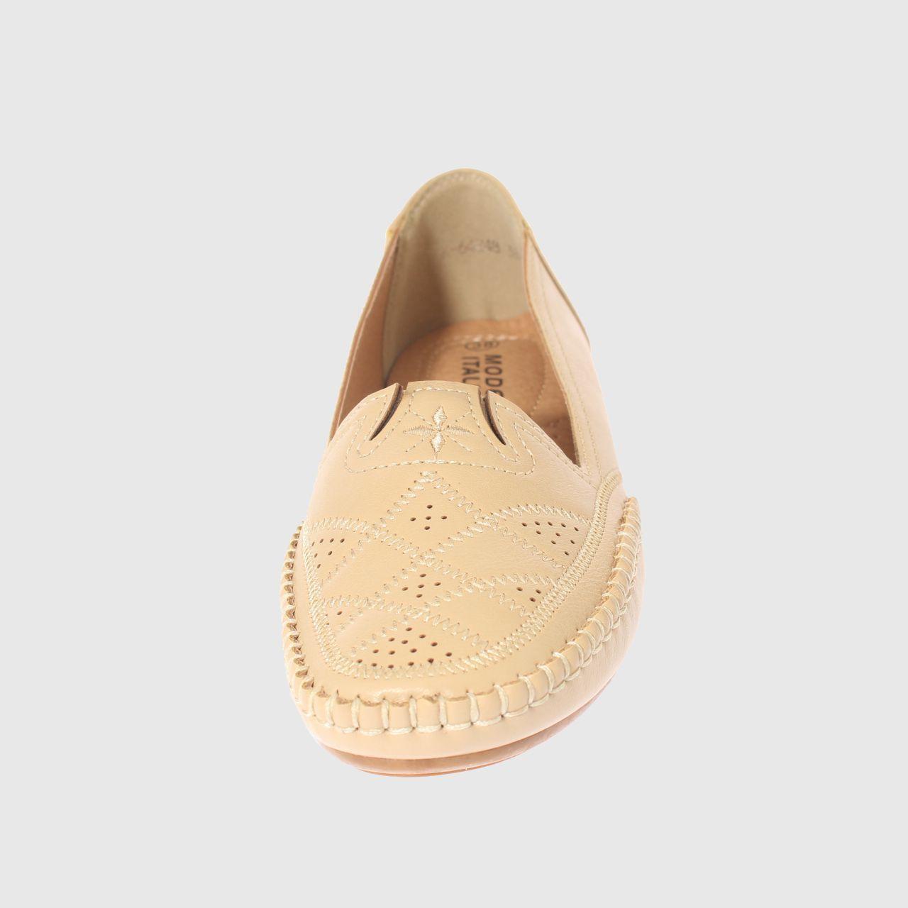 Mocasín Beige Vía Franca Mujer-2