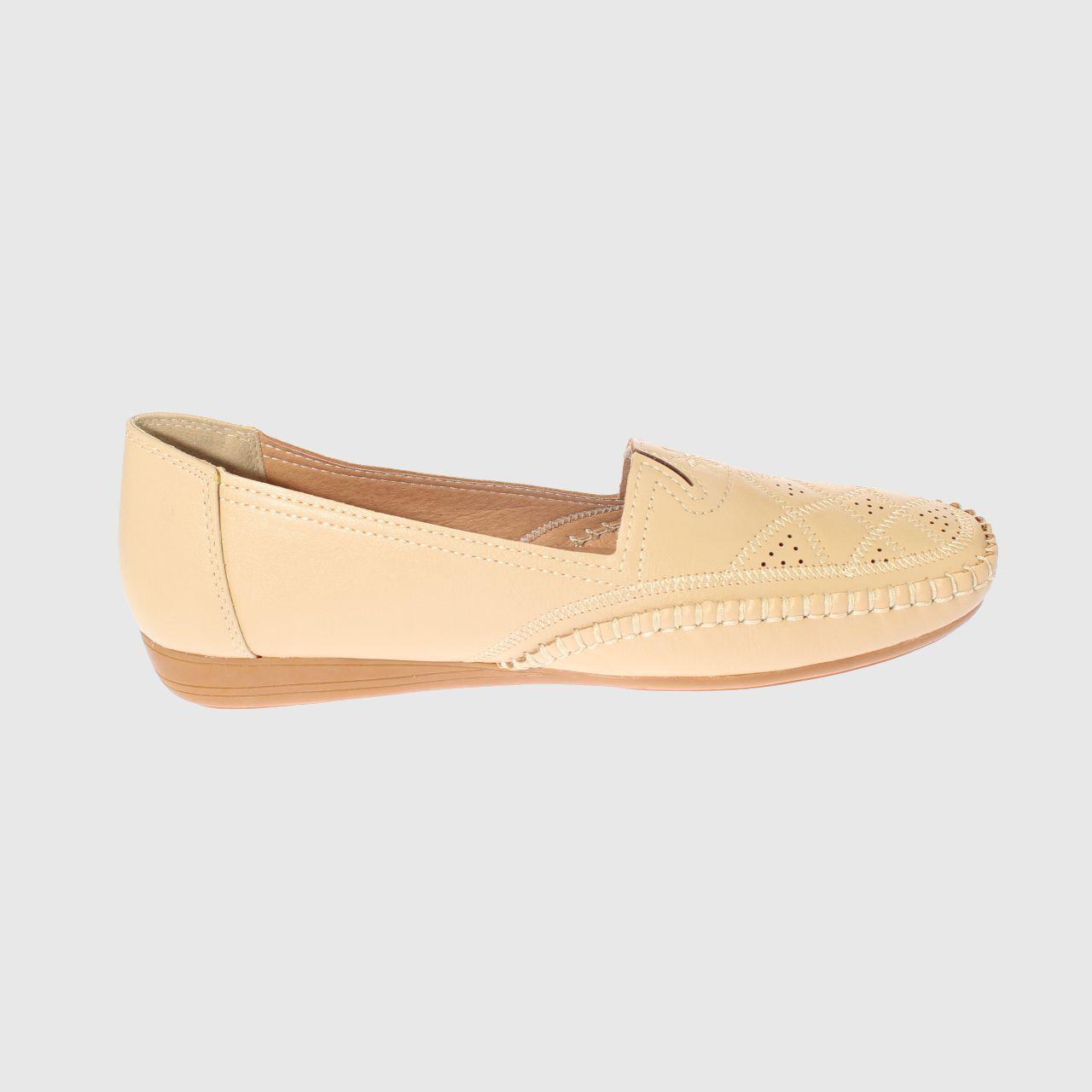 Mocasín Beige Vía Franca Mujer-3