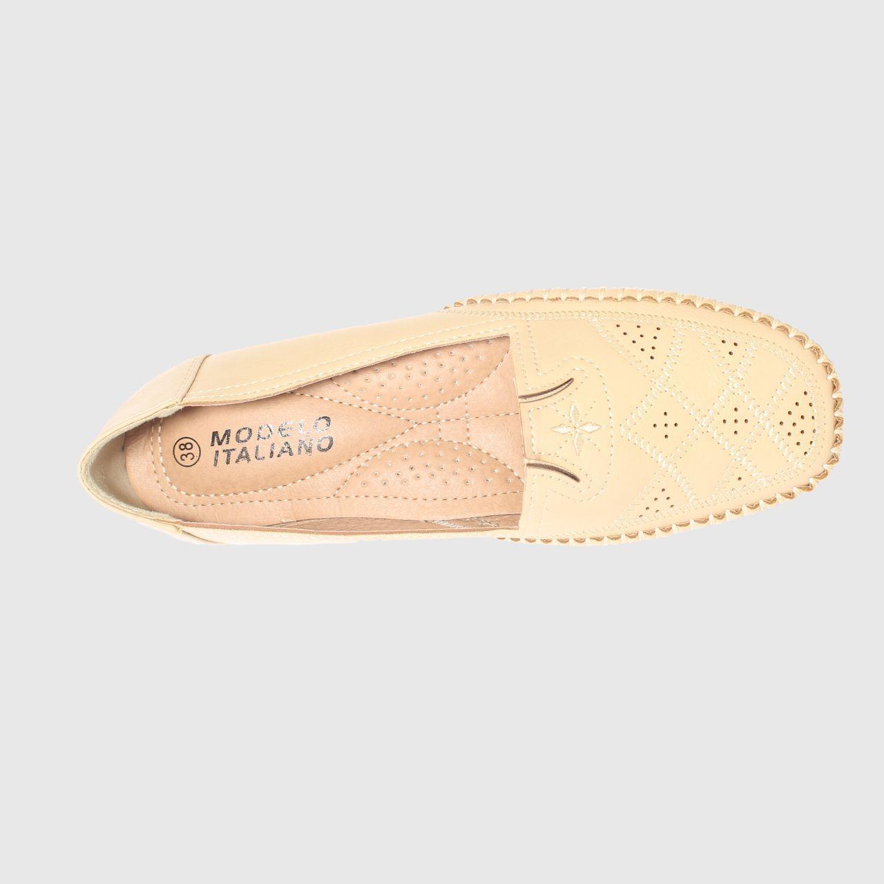 Mocasín Beige Vía Franca Mujer-5