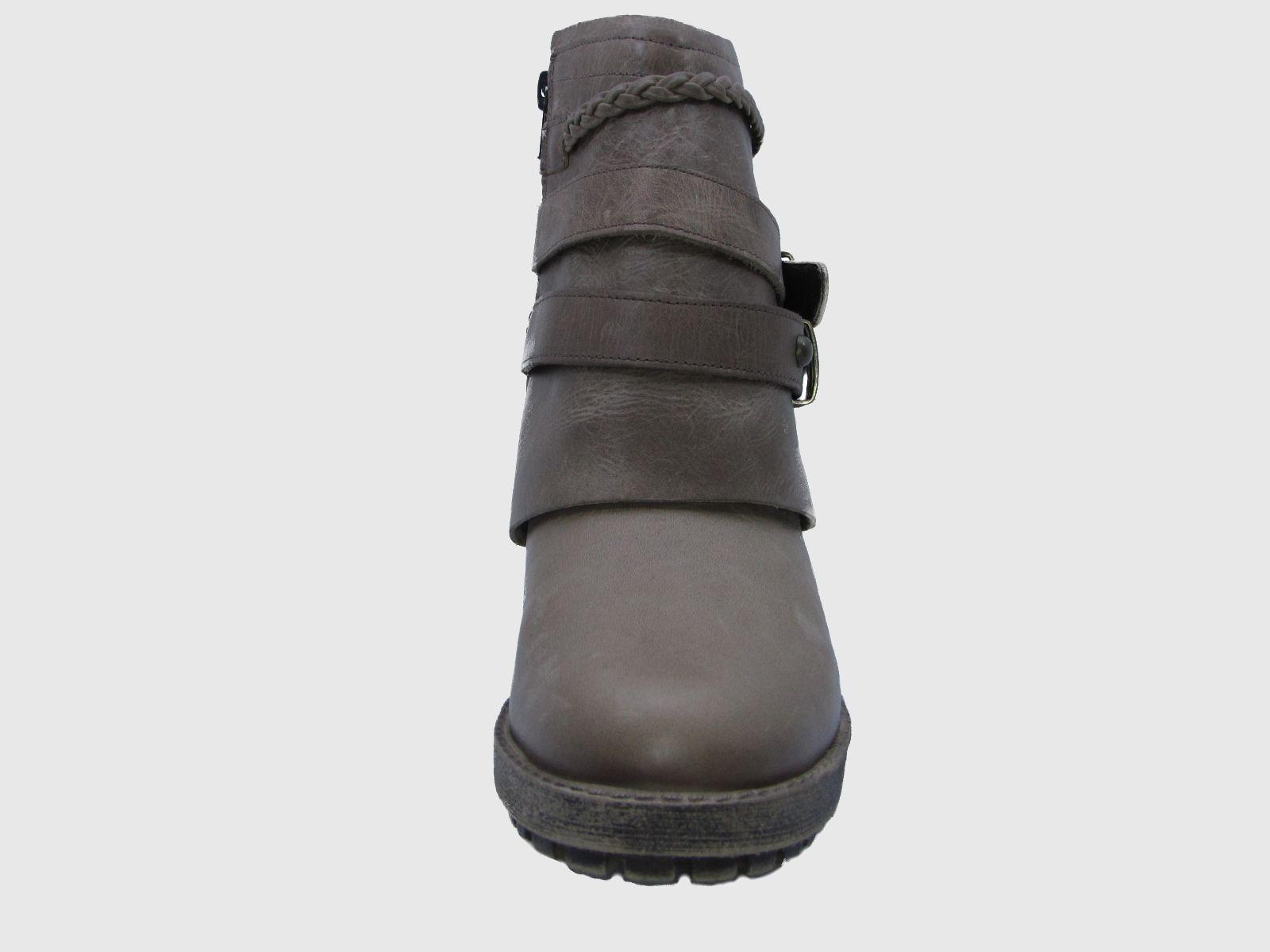 Botin Cuero Malboro Vía Franca Mujer-5