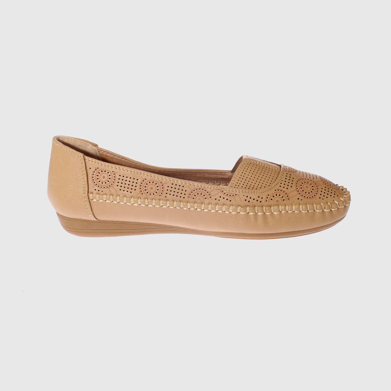 Mocasín Camel Vía Franca Mujer-3