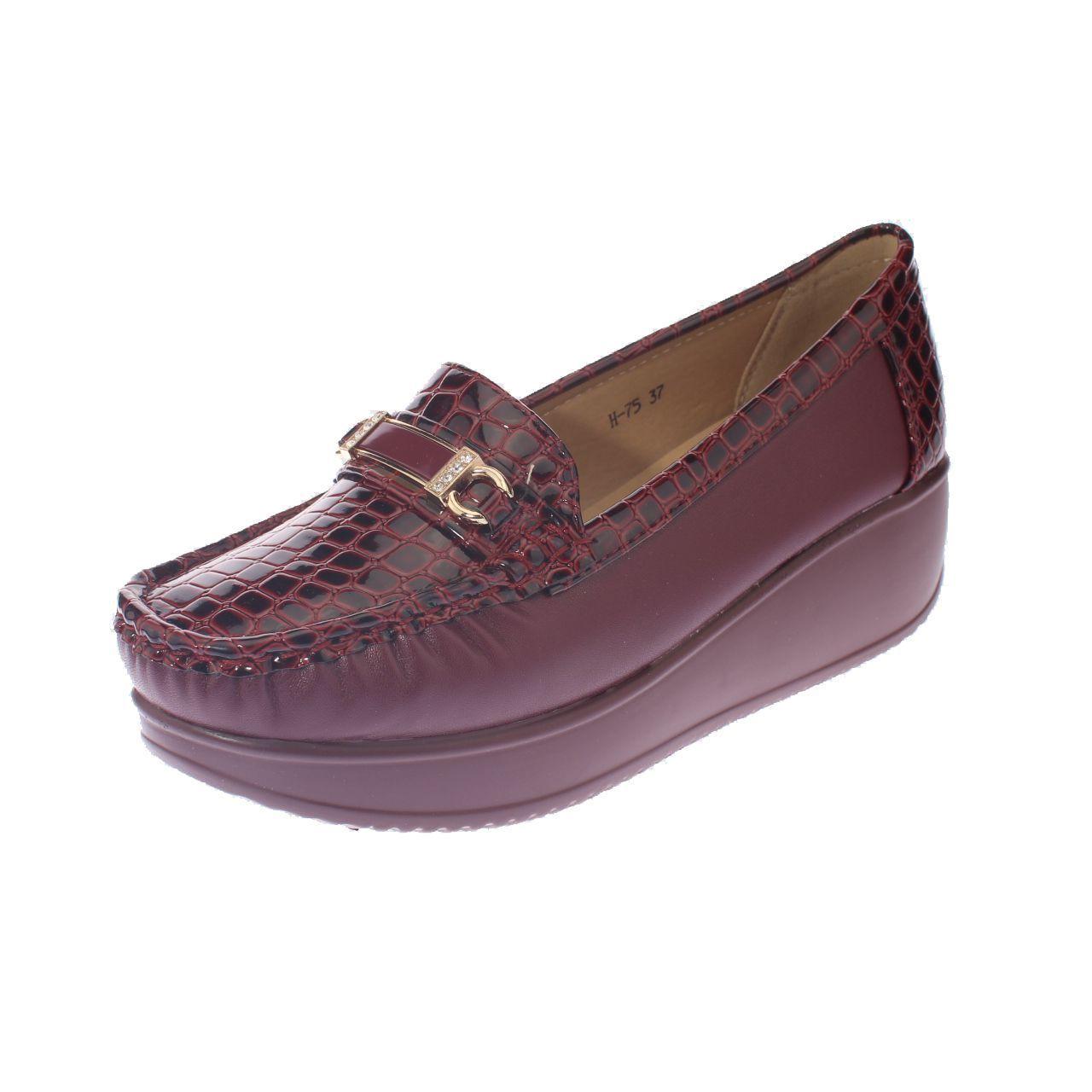 Mocasín Platafoma Vino Vía Franca Mujer-0