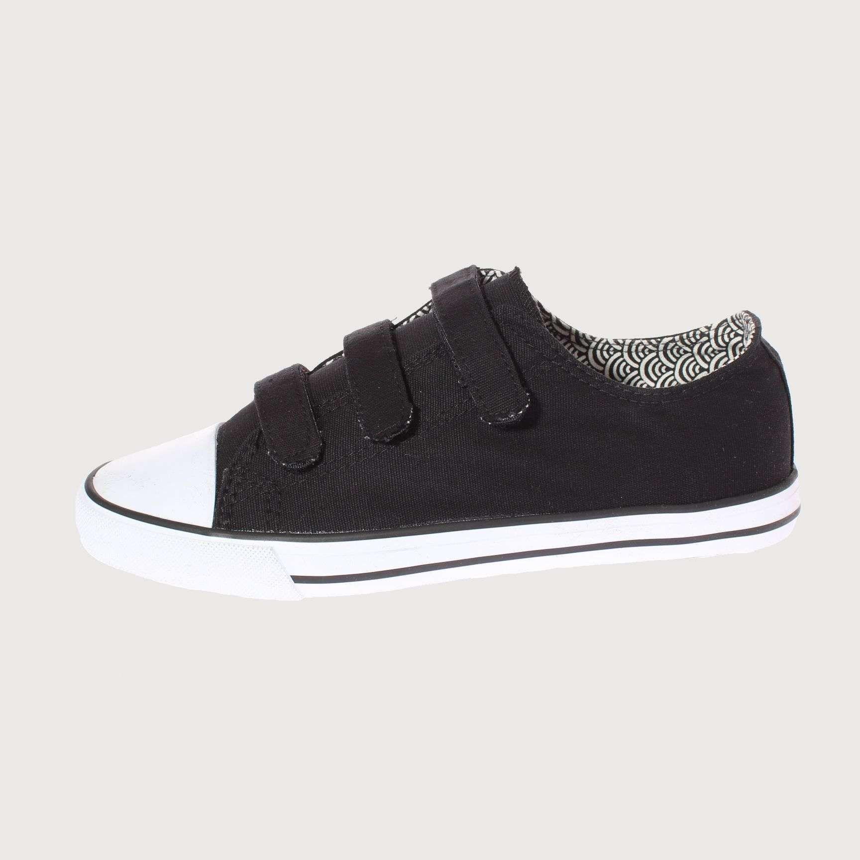 Zapatilla Lona Negro Vía Franca Mujer Art: 5DSCO1065BLACK-1