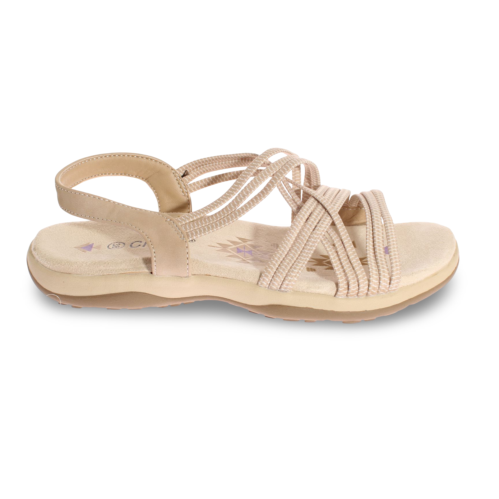 Sandalia confort Beige Vía Franca Mujer Art: 5KD54BEIGE-1