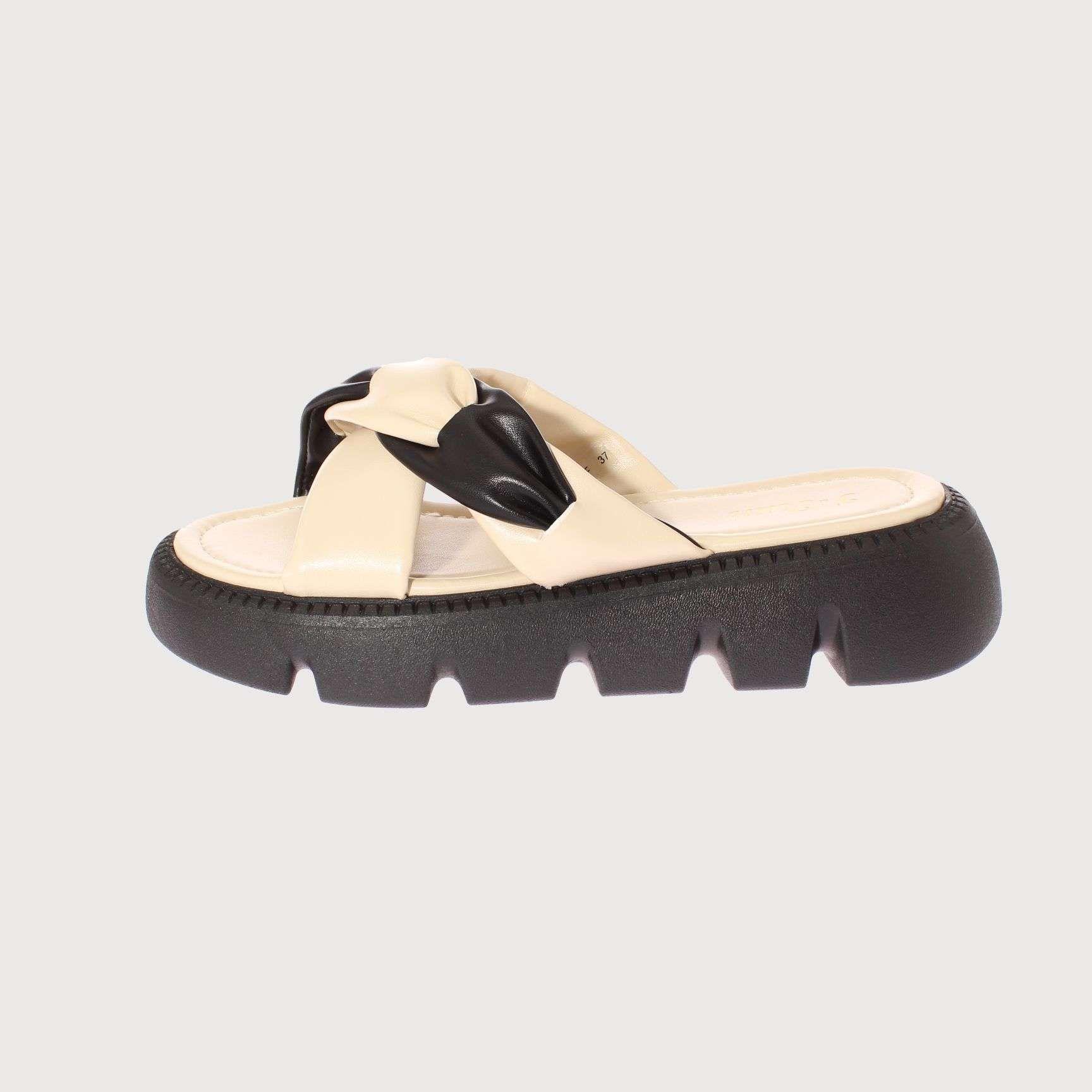 Sandalia Beige Vía Franca Mujer Art: 5G9786F3BEICHS-1