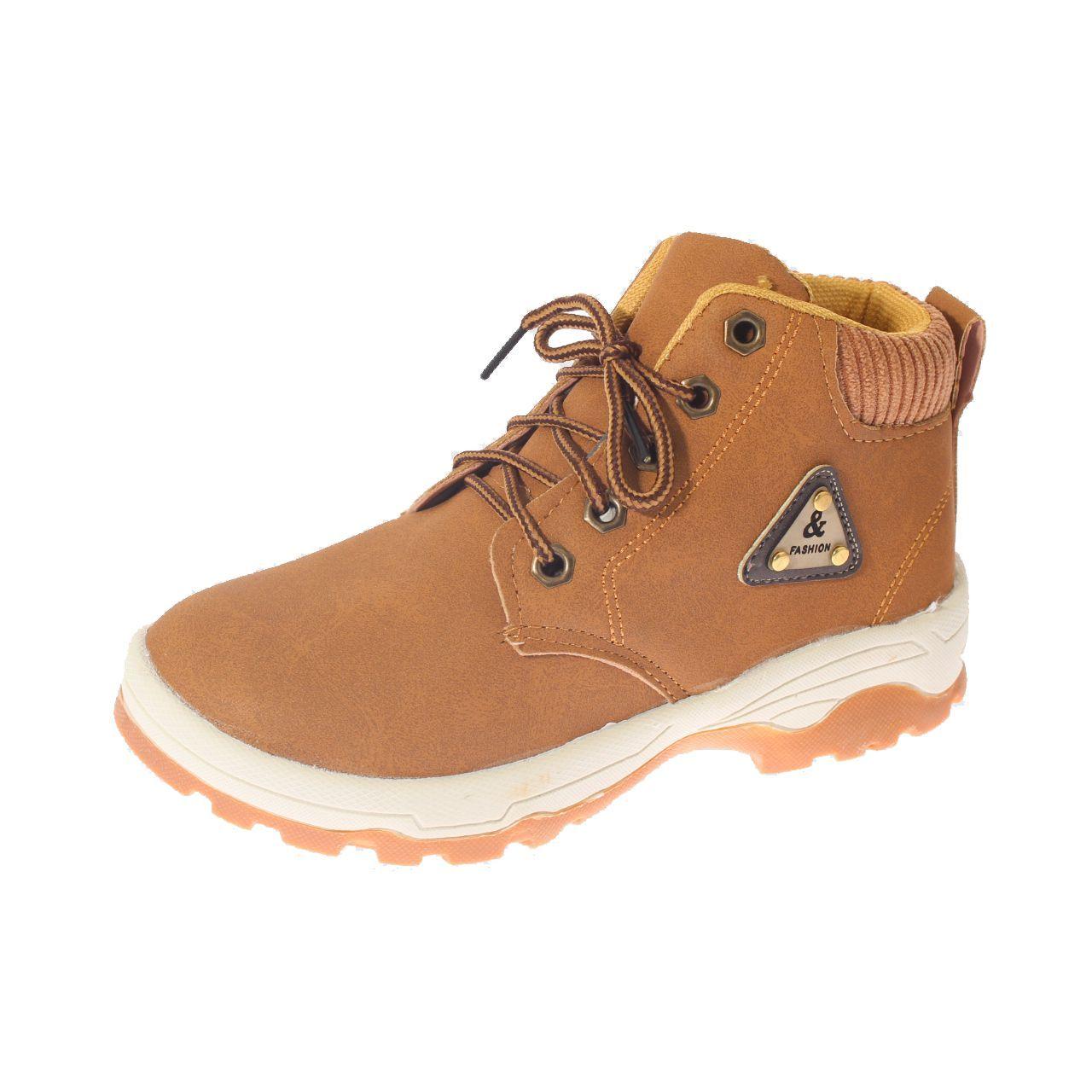 Botin Casual Para Niño Color Tostado-0