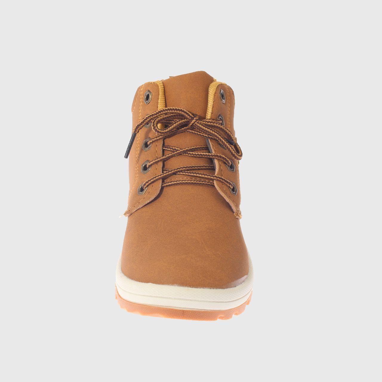 Botin Casual Para Niño Color Tostado-2