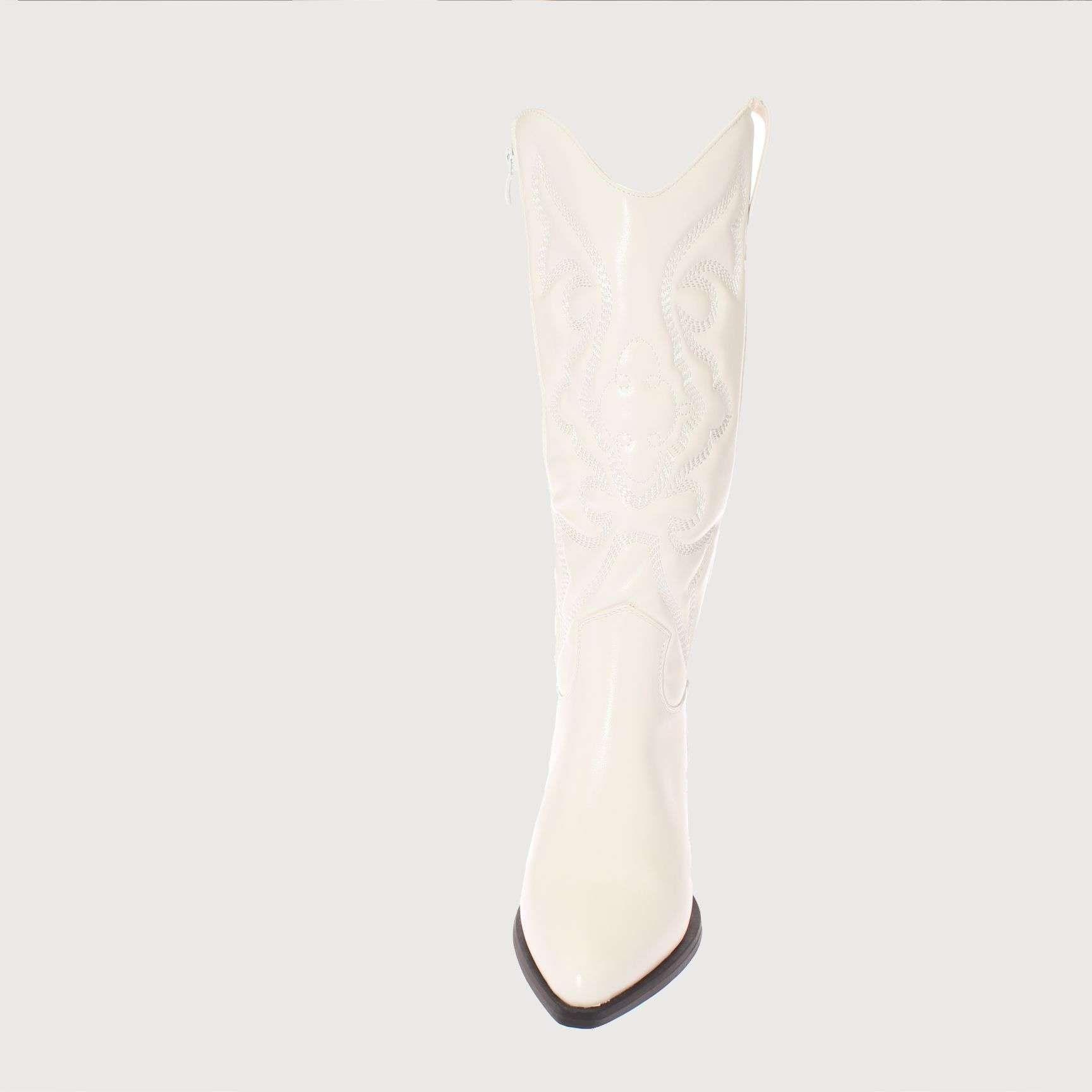 Bota Vaquera Blanco Vía Franca Mujer Art: 5PG230745WHITE-2
