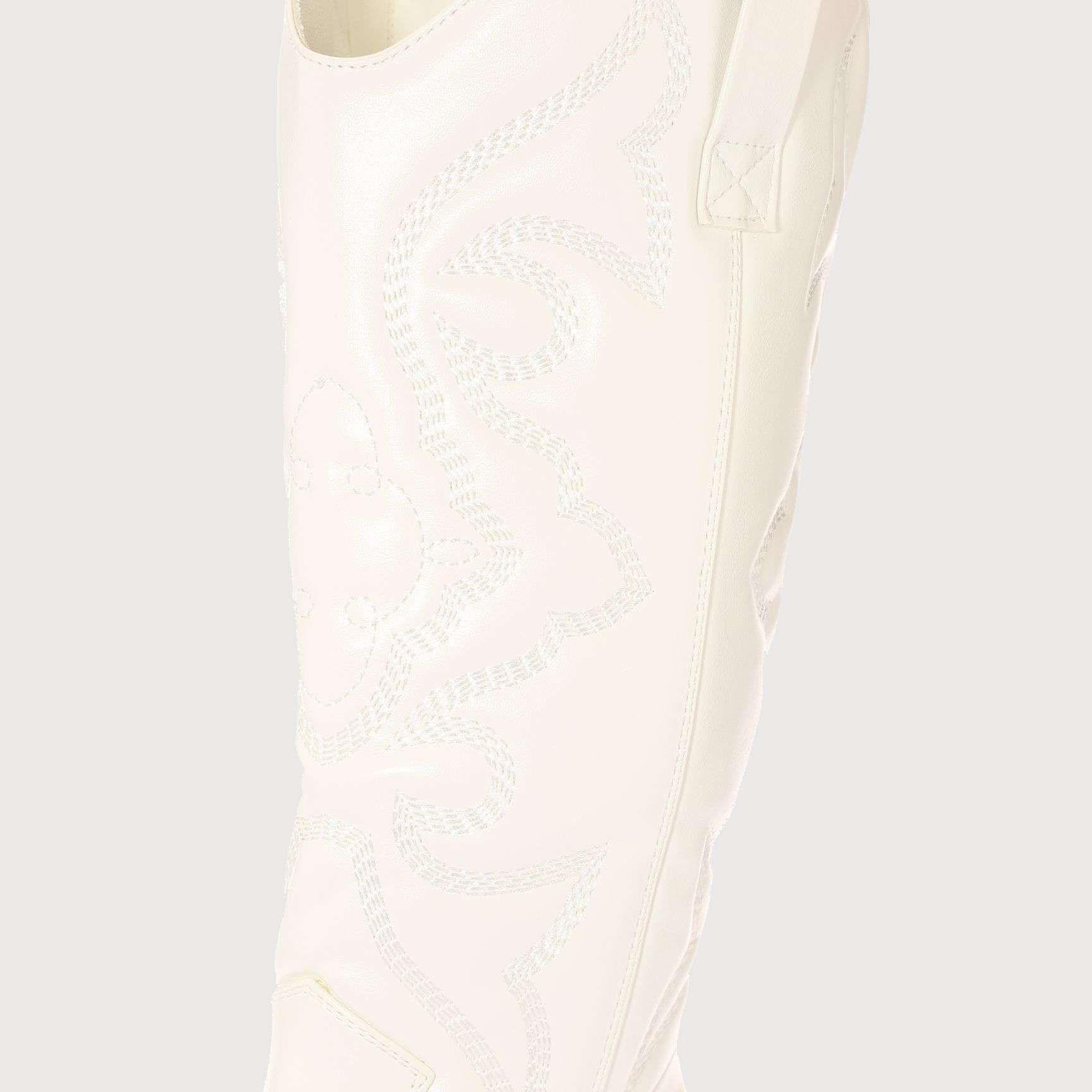 Bota Vaquera Blanco Vía Franca Mujer Art: 5PG230745WHITE-4