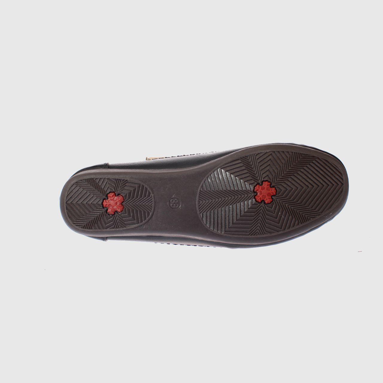Mocasín Negro Vía Franca Mujer-5