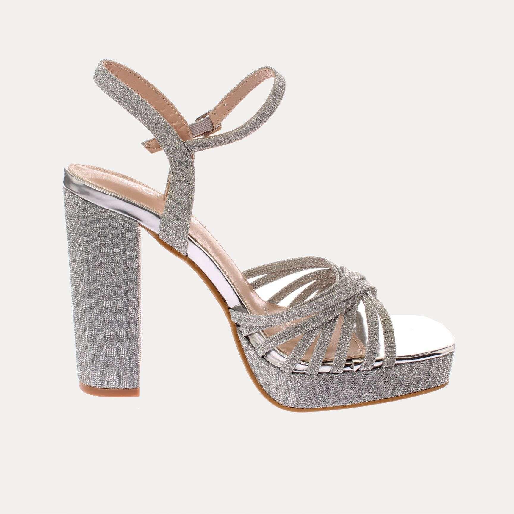 Sandalia Plateado Vía Franca Mujer Art: 5KD85SILVER-3