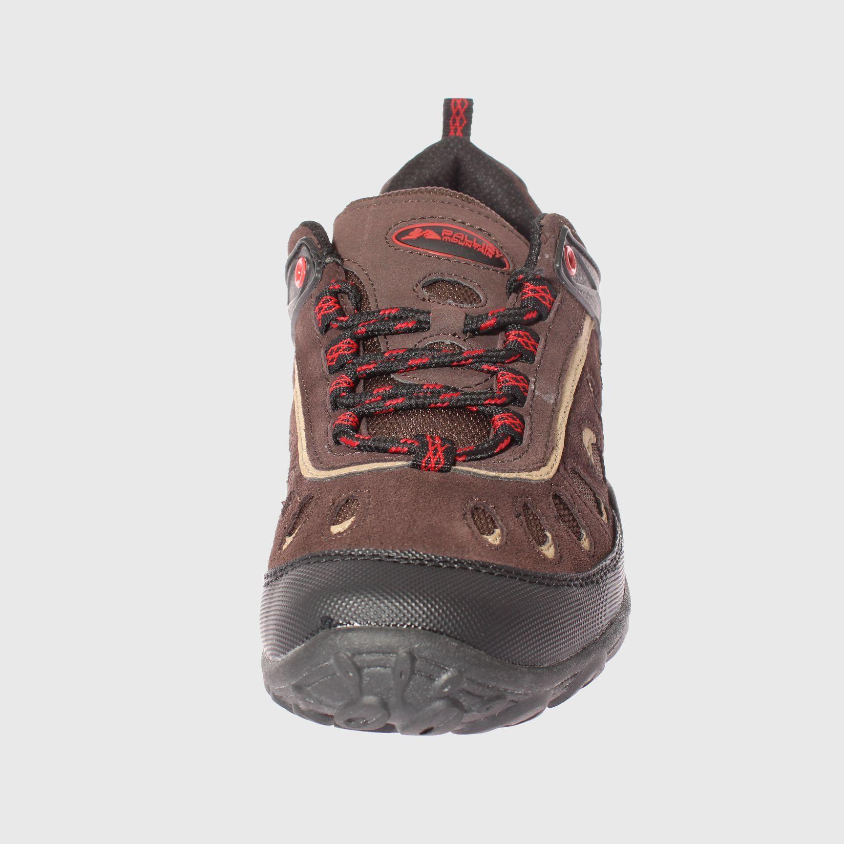 Zapatilla Outdoor Chocolate/Rojo Vía Franca Niño-2