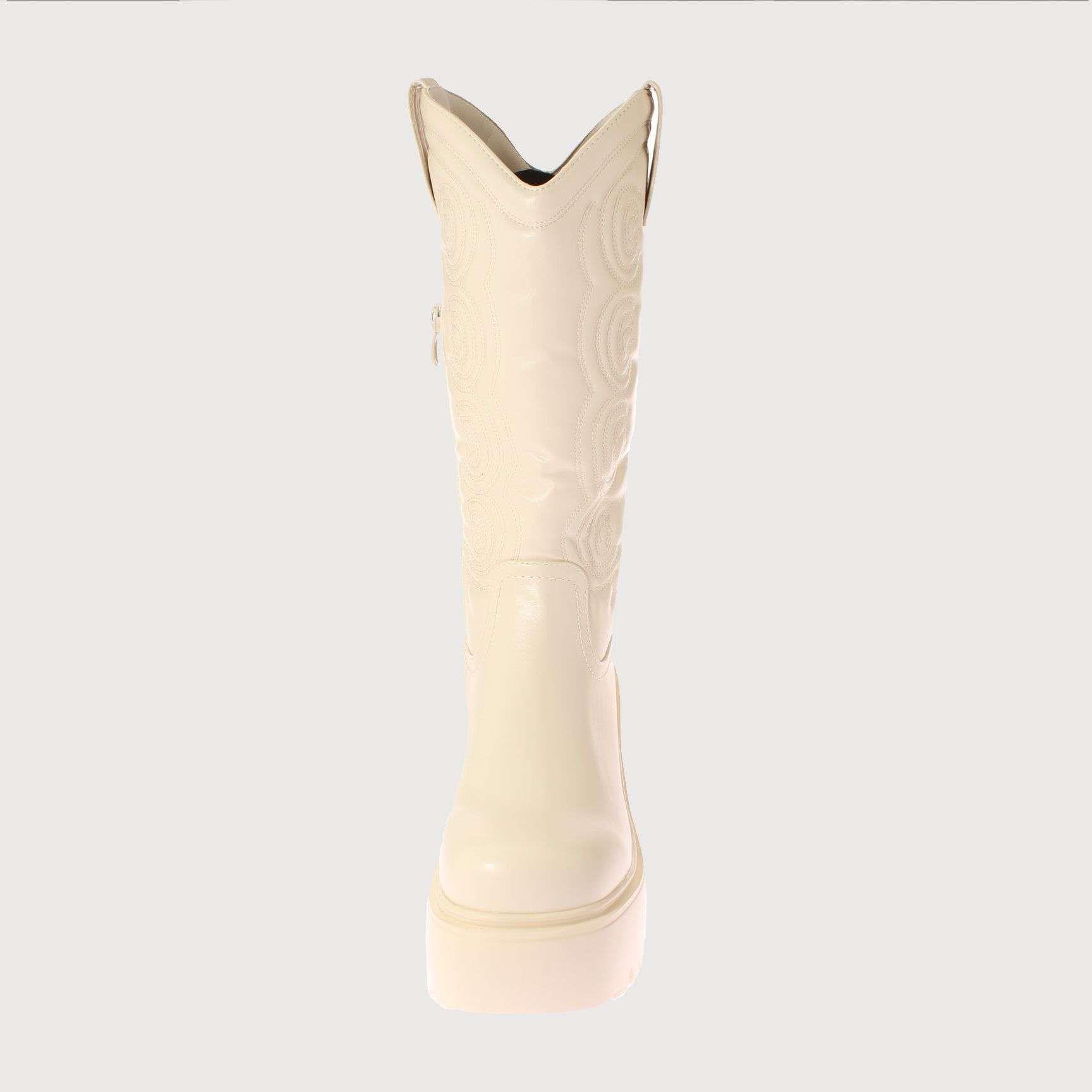 Bota Terraplen Blanco Vía Franca Mujer Art: 5XZN584BBEIGE-2