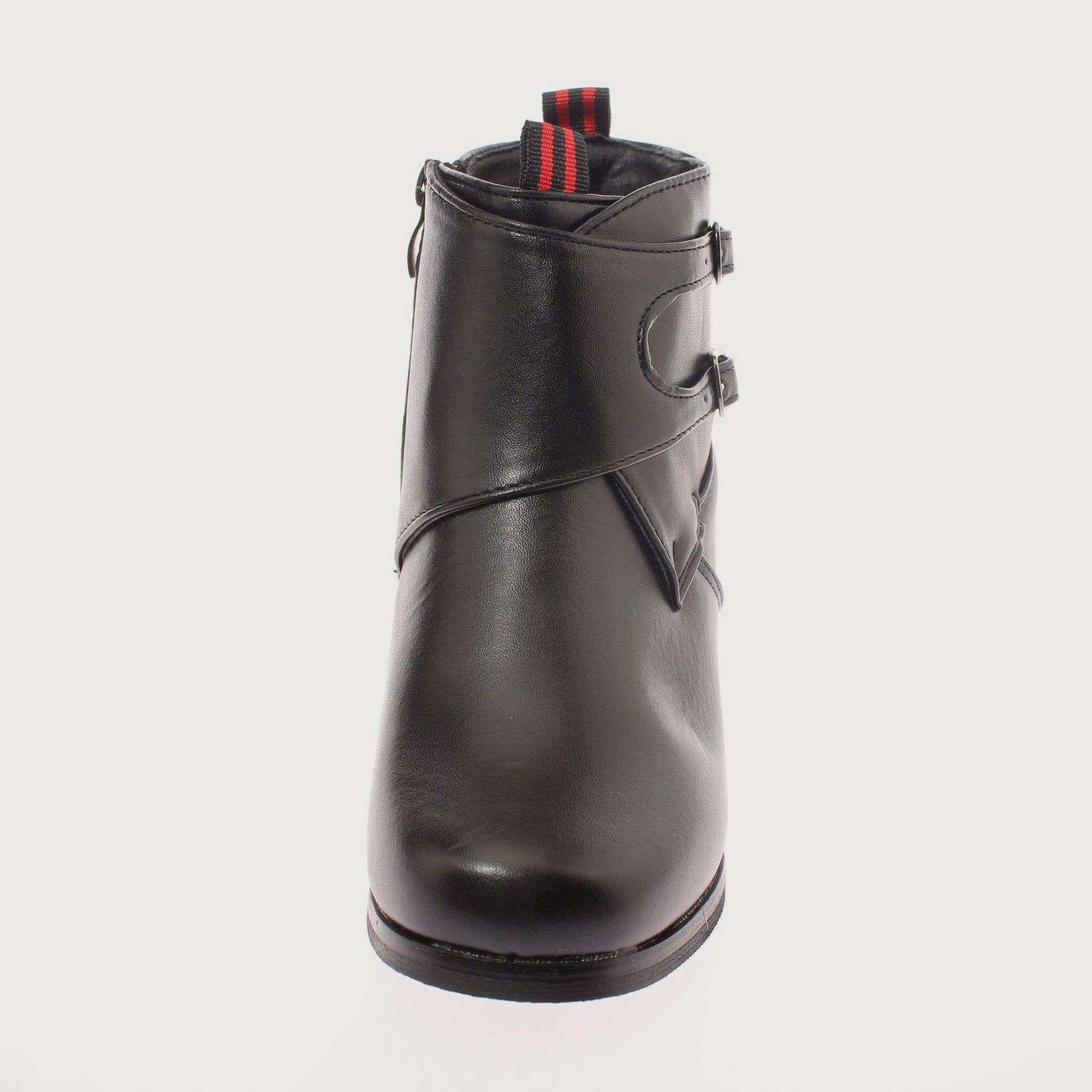 Zapato Cueca Negro Vía Franca Niño Art: 3JLB03510BLACK-2