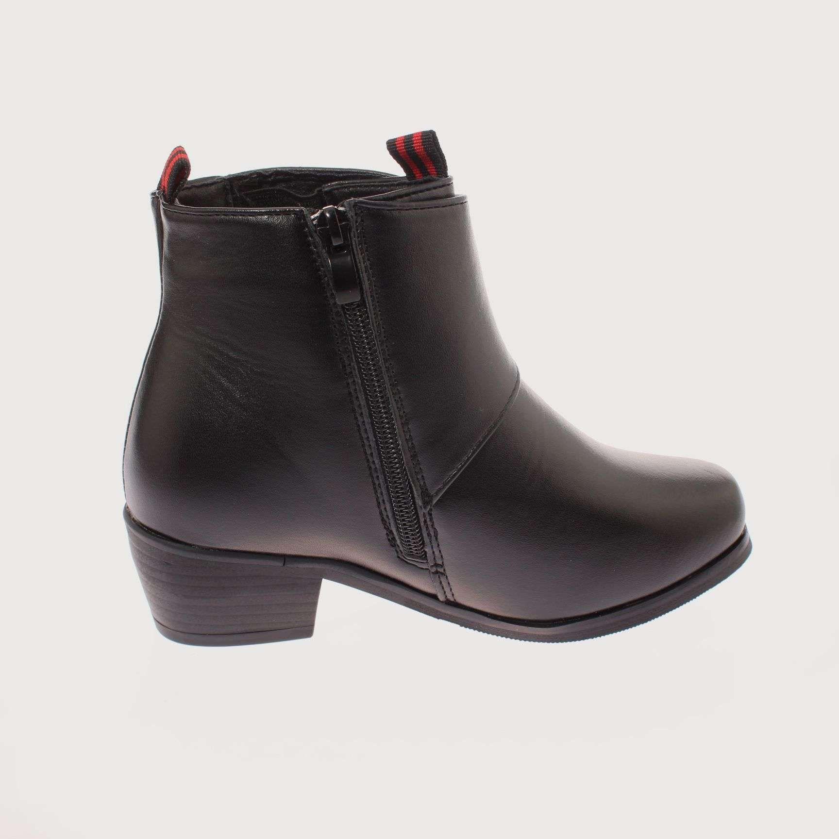 Zapato Cueca Negro Vía Franca Niño Art: 3JLB03510BLACK-3
