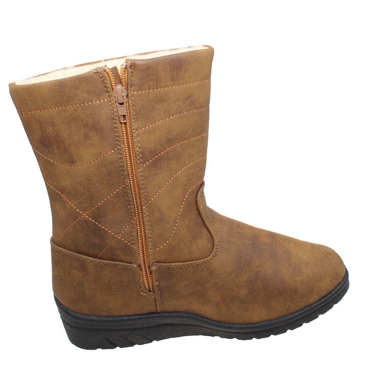 Bota Invernal Tostado Vía Franca Mujer-3