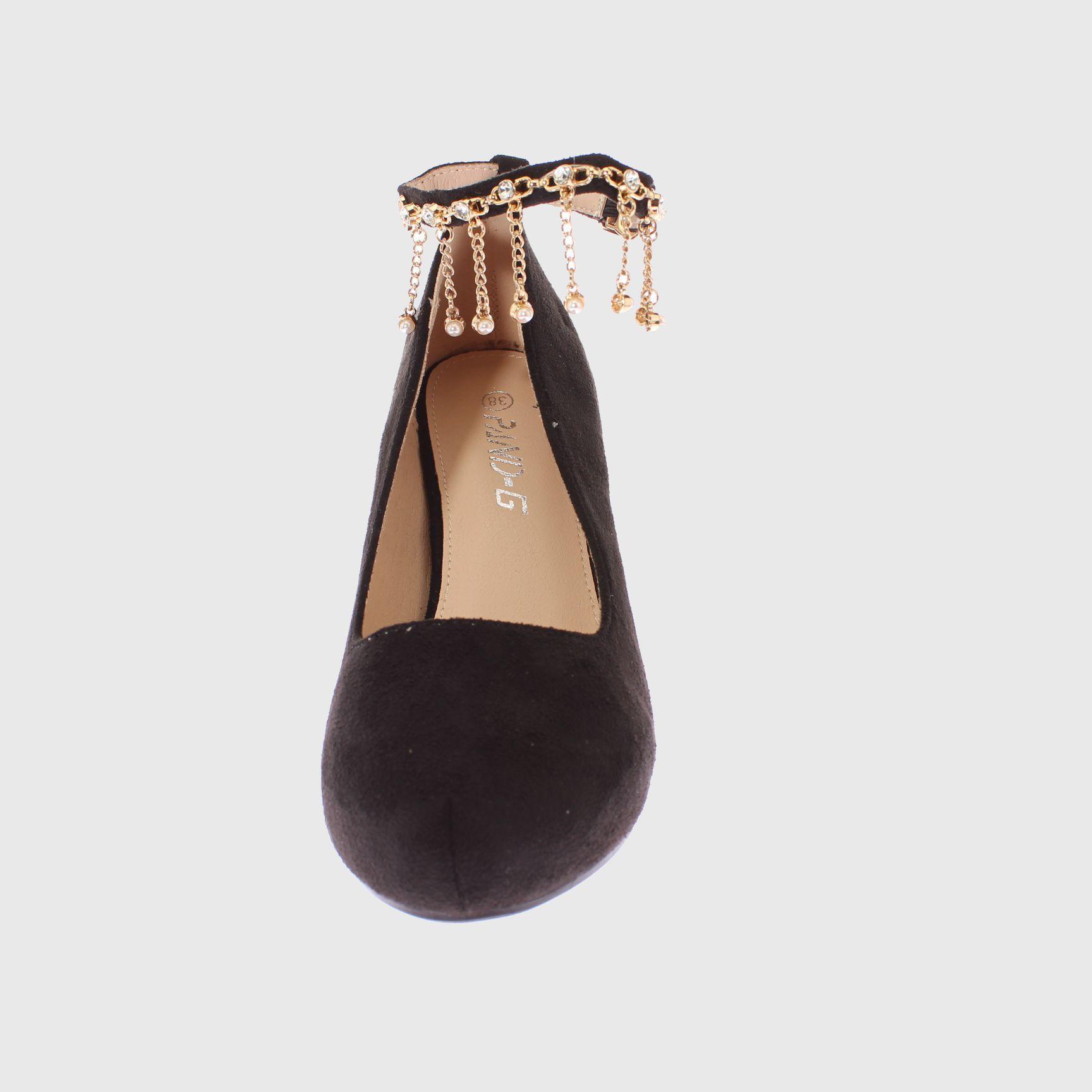 Zapato Fiesta Negro Vía Franca Mujer-2