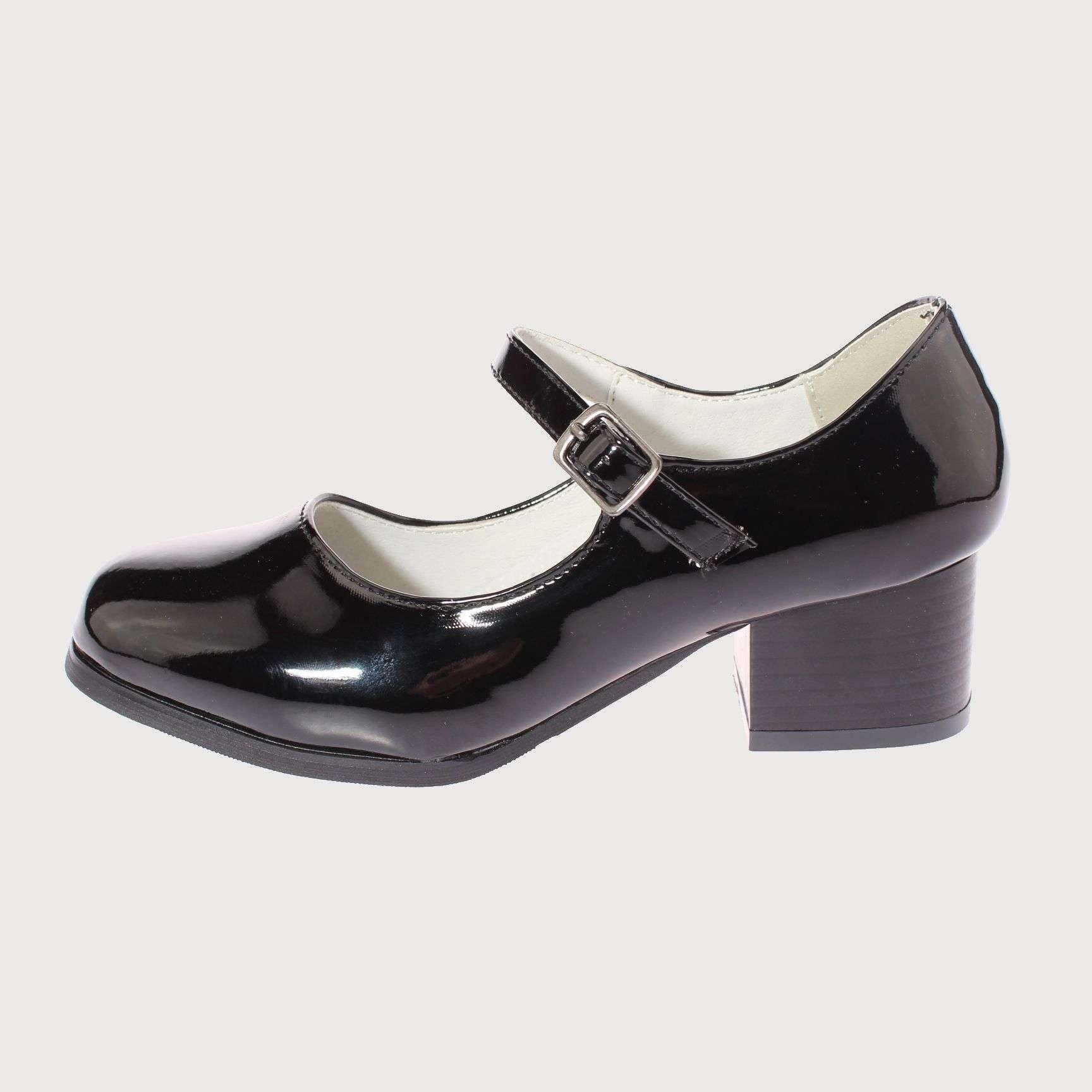 Zapato Cueca Negro Vía Franca Niña Art: 3LJ03505BLACK-1