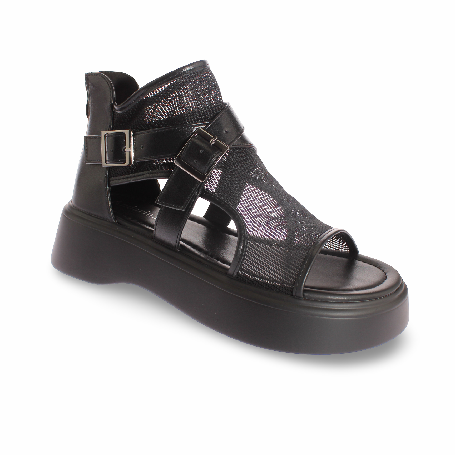Sandalia Plataforma Negro Vía Franca Mujer Art: 50676NEGROS-0