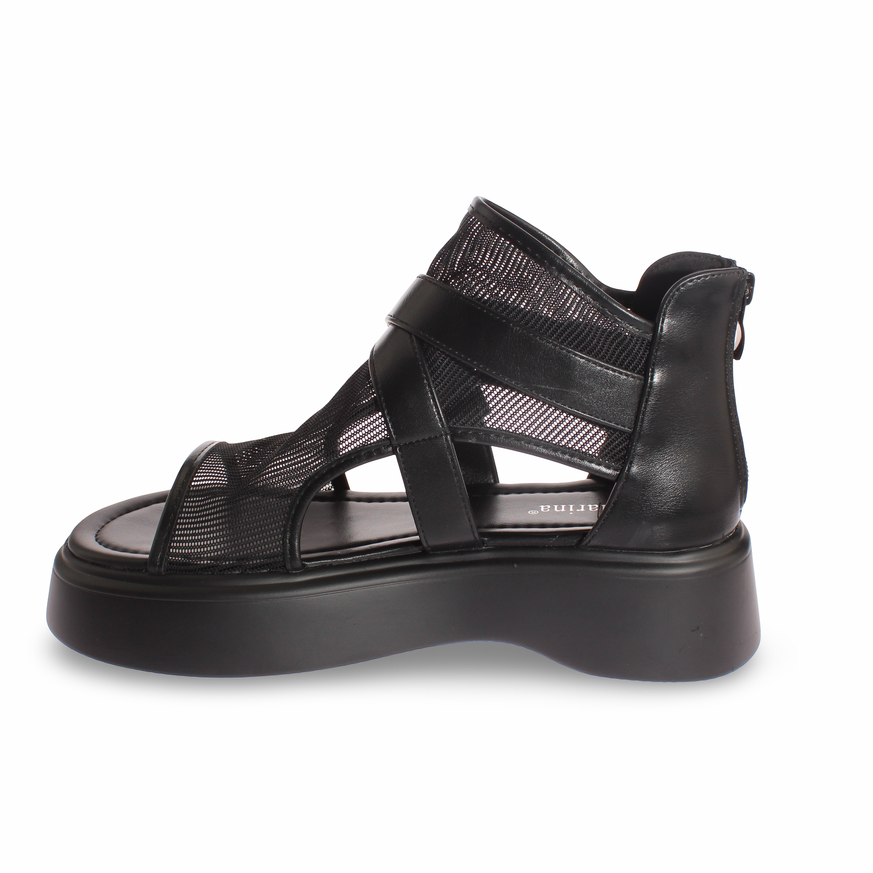 Sandalia Plataforma Negro Vía Franca Mujer Art: 50676NEGROS-3