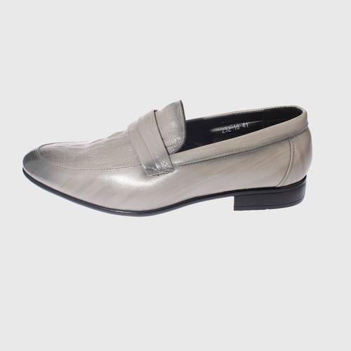 Zapato De Vestir Gris Vía Franca Hombre-1