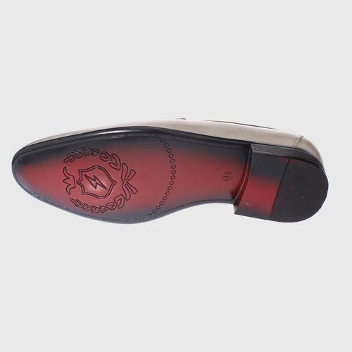 Zapato De Vestir Gris Vía Franca Hombre-3