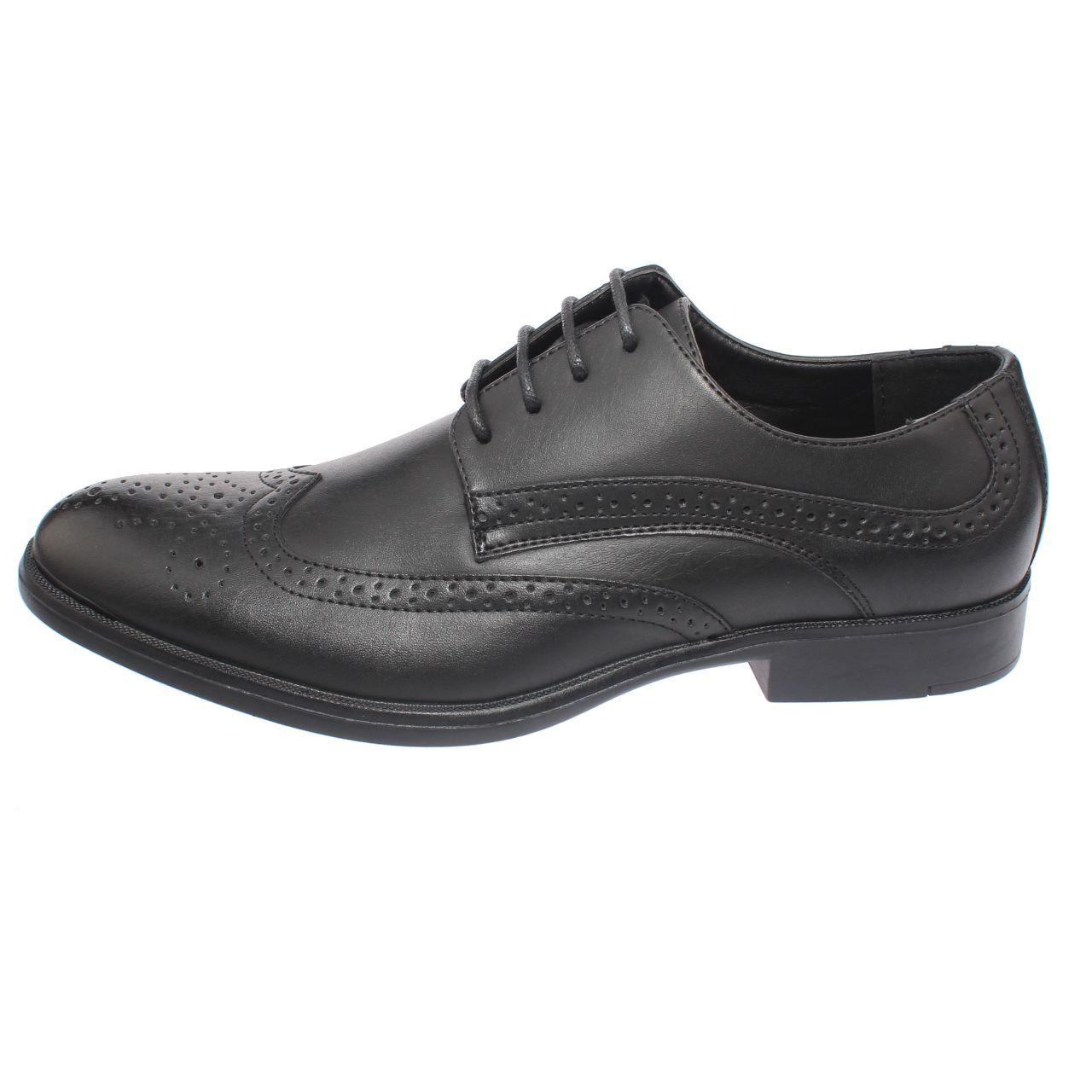 Zapato Formal Negro Vía Franca Hombre-3