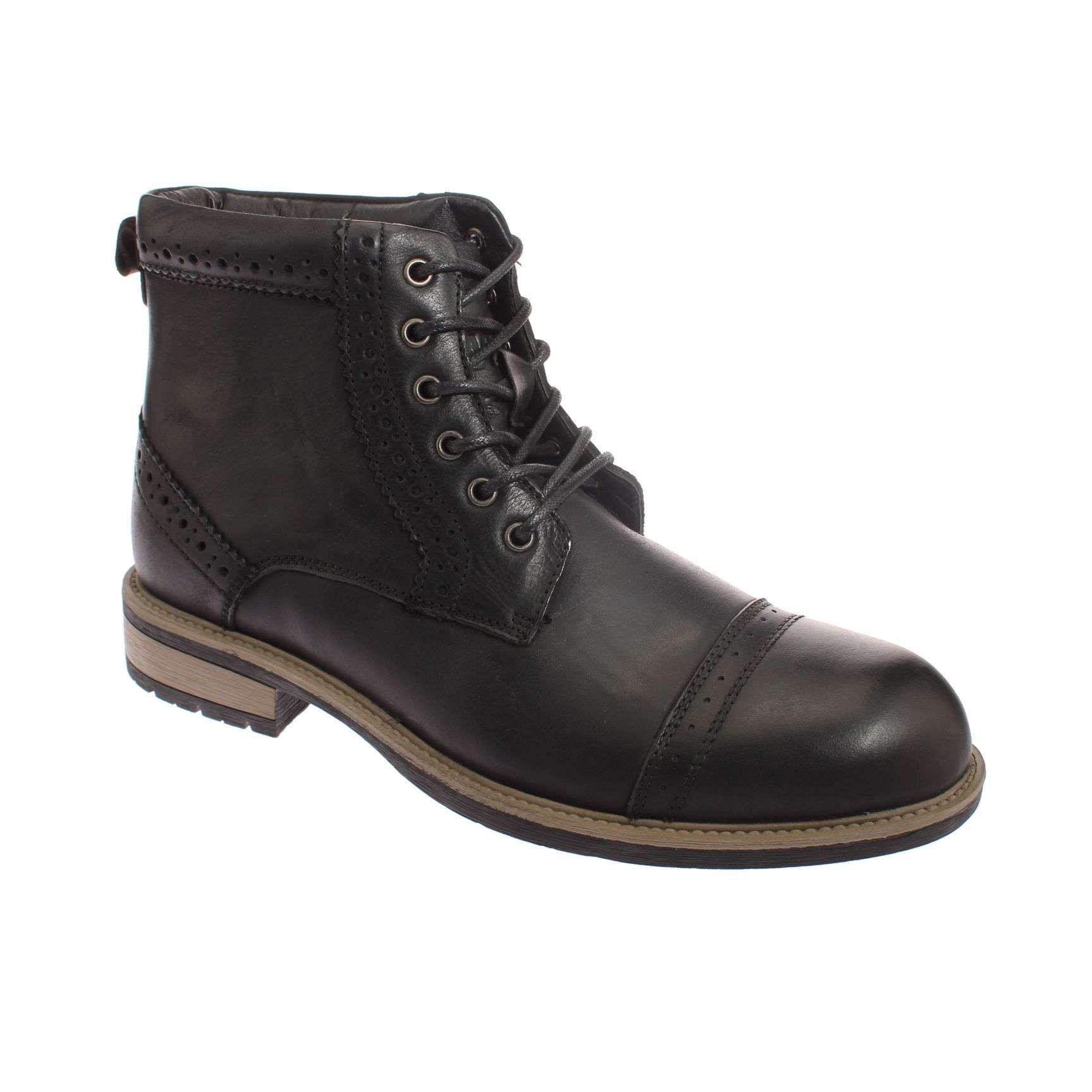 Botín Negro Vía Franca Hombre Art: 8HG210711BLACK-0